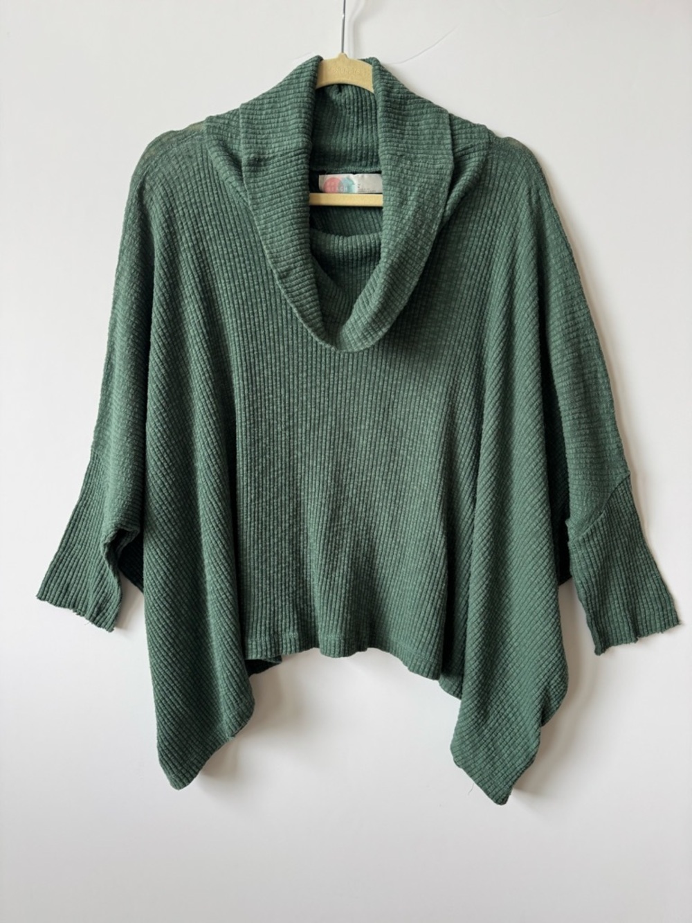 Free People Beach World Traveler Pullover Cowl Neck Top - Picture 2 of 8